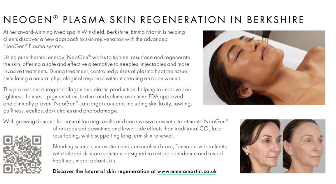 Emma Martin's NeoGen Plasma feature in ELLE magazine, July special edition